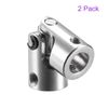DMiotech 2pcs 10mm-10mm Rotatable Universal Steering Shaft U Joint Coupler Coupler Connector Motor for 3D Printer CNC Machine