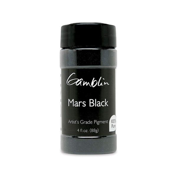 Dry Pigment Color: Mars Black, Size: 4 oz/88 g