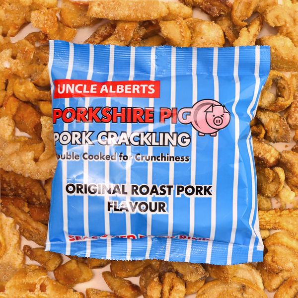 Uncle Alberts Porkshire Pig Roast Pork Crackling 8x50g