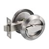 Stainless Steel 304 Round Recessed Door Lock Hidden Cup Pulls Knob Silver
