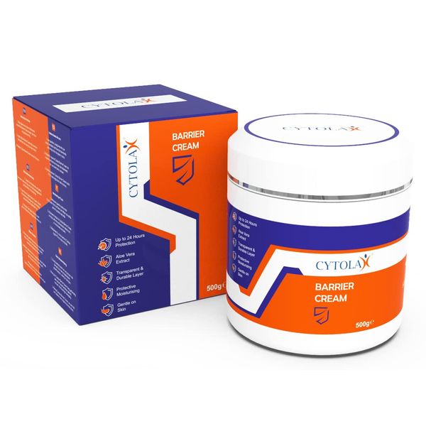 Cytolax Barrier Cream 500g | Durable 24hour Protection | Prevents Skin Irritation & Sores | Improves Elasticity & Repairs Damaged Skin | Incontinence Cream with Shea Butter & Aloe Vera extracts