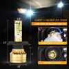 7" inch Sealed Beam Headlight Conversion High/Low Beam Chrome + 100W H4 LED