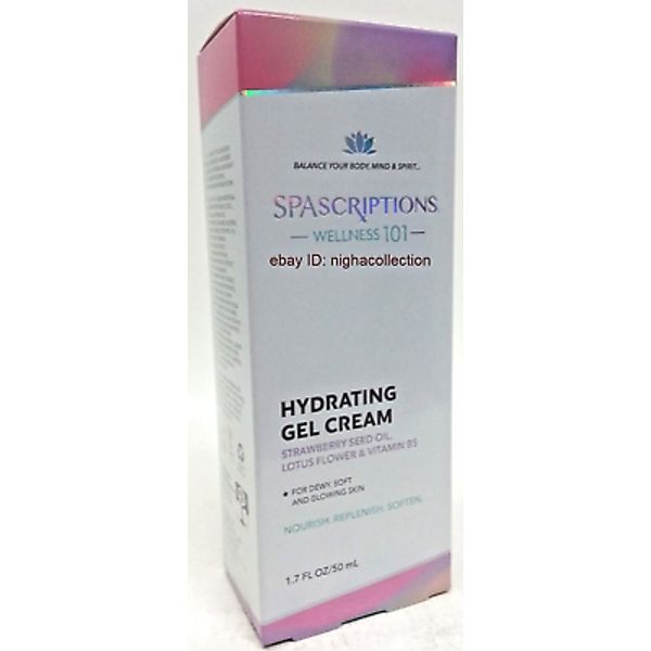 Spascriptions Wellness 101 Hydrating Gel Cream 1.7 oz  NEW SEALED