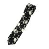 Zac's Alter Ego Large White Skull & Crossbones on Black Tie