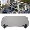 Aramox Universal Motorcycle Smoked Adjustable Windscreen Windshield Spoiler Wind Screen Air Deflector with Mounting Hardware Set