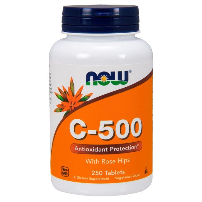 NOW Foods Vitamin C-500, 250 Tablets