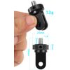 YAAAM Small 1/4 Conversion, Fixed Accessories, Various for GoPro Compatible, Insta360 Compatible Action Camera (1/4 Conversion, 2 Blue)