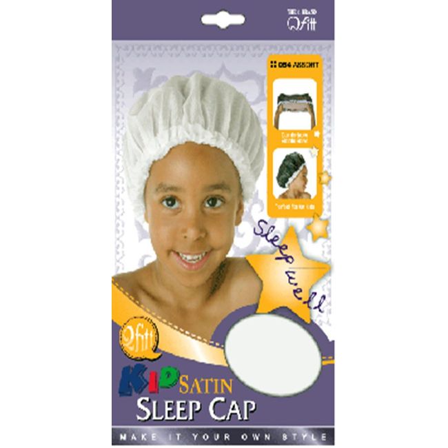 Qfitt KID SATIN SLEEP CAP (BLACK ONLY)