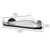 iDesign Self-Adhesive Razor Holder-Matte Black SA Shower, Corner Shelf