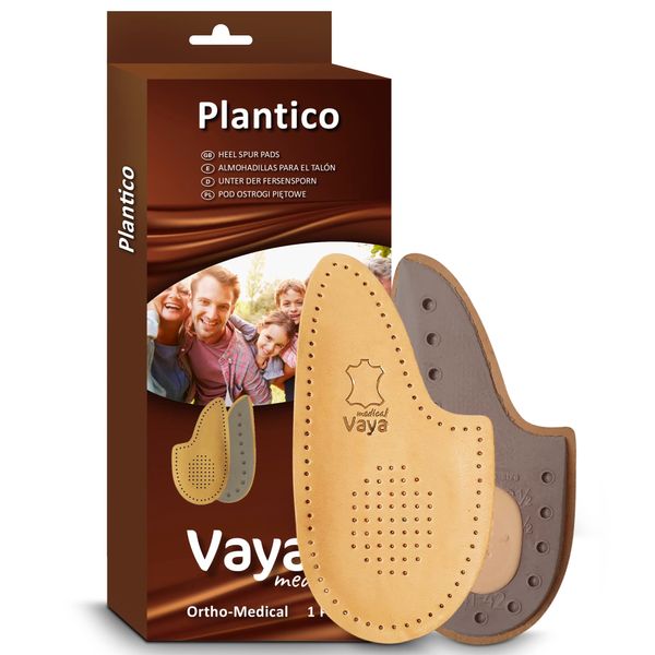 Vaya Plantico Orthopeadic Half Insoles for Heel Spurs and Plantar Fasciitis Insole with Heel Cushion Inserts with Heel Pad for Women and Men Size 43-44 Size 8.5-9.5