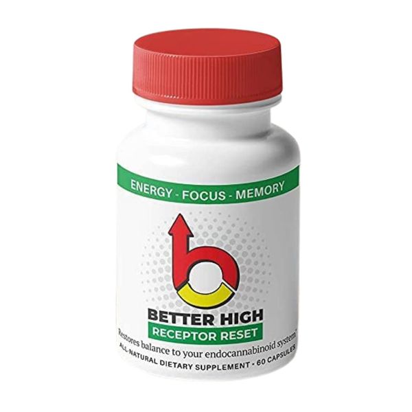 Cleanse Detox Refresh – 900mg | 6 Powerful Ingredients: Ginger Root, Chia Seed, Flaxseed, Clove, Matcha, Echinacea | Receptor Reset by Better High