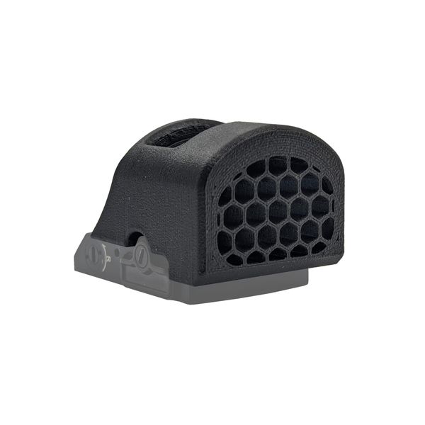 Hammy3DPrints Killflash Hex Anti-Reflection Device Compatible with Holosun 407C / 507C Red Dots (Black, Full Hex)