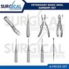 8 Pcs Veterinary Basic Oral Set German Grade Surgical Dental Instruments Kit