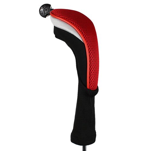 Andux Long Neck Golf Hybrid Club Head Covers with Dial No. Tag CTMT-02 3pcs Red