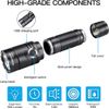Green LED flashlight Rechargeable, IP65 Waterproof Torch (Battery NOT Include)