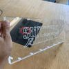 Sound Authority Plexiglass- 3/4" X 18 X 6.5" Engraved Acrylic Window For Sub Box