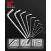 ROTATION Hex Wrench Set, Ball Point, L-Type Wrench, 9 Piece Set (mm)
