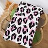 Walmsco Tablecloth Pink Leopard Print Decor For Dining Room Kitchen Rectangular Table Cover 132 * 178cm