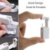 HYJLPAF Safety Ear Piercing Kit – 4 Pack Disposable Self Ear Piercing Gun with 5mm Silver Earring Studs