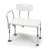 Lumex Everyday Tub Transfer Bench & Shower Chair - Waterproof Plastic and Aluminum Design - 7927KD-1