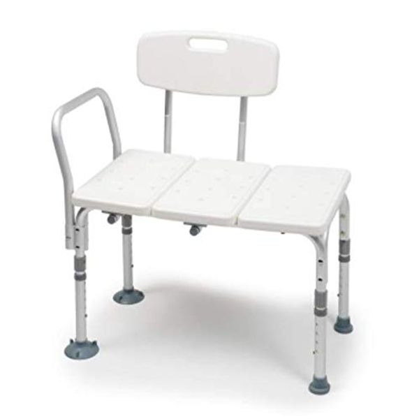 Lumex Everyday Tub Transfer Bench & Shower Chair - Waterproof Plastic and Aluminum Design - 7927KD-1