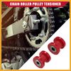 Partuto Chain Roller Pulley Tensioner/for Motorcycle 8mm 10mm 2 Set Red Replacement