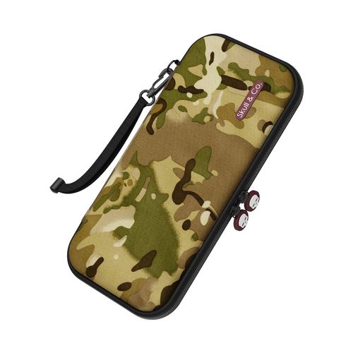 Skull & Co. Every Day Slim Carrying Case for Nintendo Switch OLED and Regular Switch: Portable Hard Shell Protective Travel Case - Multi-Camo