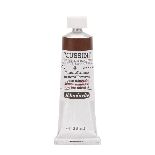 Schmincke Mussini Artist Yağlı Boya 35 ml Seri 3 672 Mineral Brown