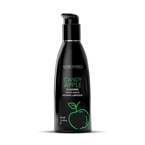 Wicked Sensual Care Aqua Water Based Lubricant Candy Apple 2 Oz