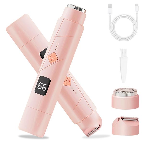 Bettinay Electric Hair Trimmer for Women, 2 in 1 Dual Head Wet and Dry Shaver for Womens Body Hair Trimmer