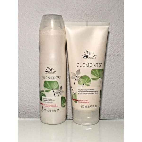 Wella Elements Renewing Shampoo 8.45 fl oz & Conditioner 6.76 fl oz each