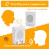 LiwCho Window Speaker Intercom System,Wired Dual-Way Window Counter Intercom, High Power Speaker for Store,Business,Catering.