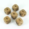 Paladin Roleplaying Wooden DnD Dice - 6 D6 Set (Cherry)
