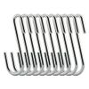 RuiLing Chrome Finish Steel S hook Cookware Universal Pot Rack Hooks Sturdy