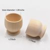 Wooden Egg Cups 4 Egg Cups Boiled Egg Holder Easter Decor Egg Cup Set