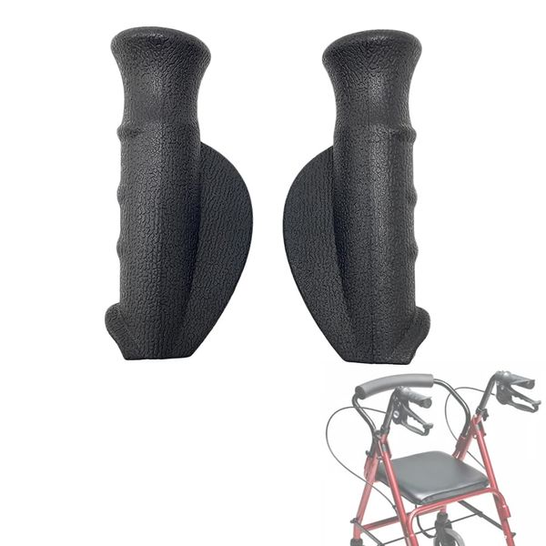 Rollator Hand Grip for 7/8" Rolling Walker Replacement - Elderly & Disabled Patient Handgrips Accessories, 2 Pcs