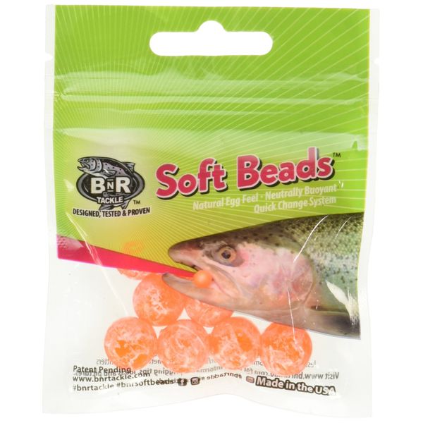 BNR Tackle Soft Beads Molted Natural 14mm