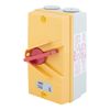 IP66 Rated – 63 Amp / 30kW Weatherproof Isolator Switch – 4 Pole 415V – Yellow