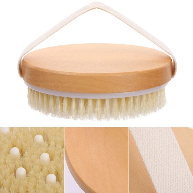 Round Natural Bristle Body Brush – Spa Order