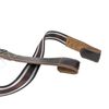 Walker & Williams U-66-Brown Double Hook Ukulele Shoulder Strap Hands Free 