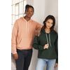 Bella Canvas White Cord Fleece Pullover Hooded Sweatshirt, Medium, BLACK