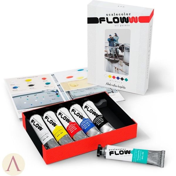Scale75 Scalecolor Flow Ölfarben – primär 6 x 20 ml (SFLOW-001)