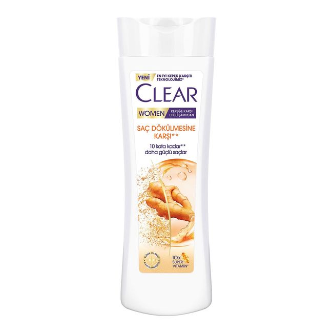 Clear Women Saç Dökülmesine Karşı Zencefil Özü Kepeğe Karşı Etkili Şampuan 350 ml