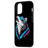 iPhone 14 Pro Cool Wolf Sunglasses Howling Wolves Case