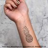 4 x 'Pineapple' Temporary Tattoos (TO00003414)