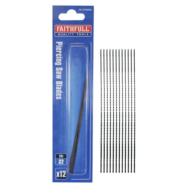 Faithfull Piercing Saw Blades (12) 32 Tpi