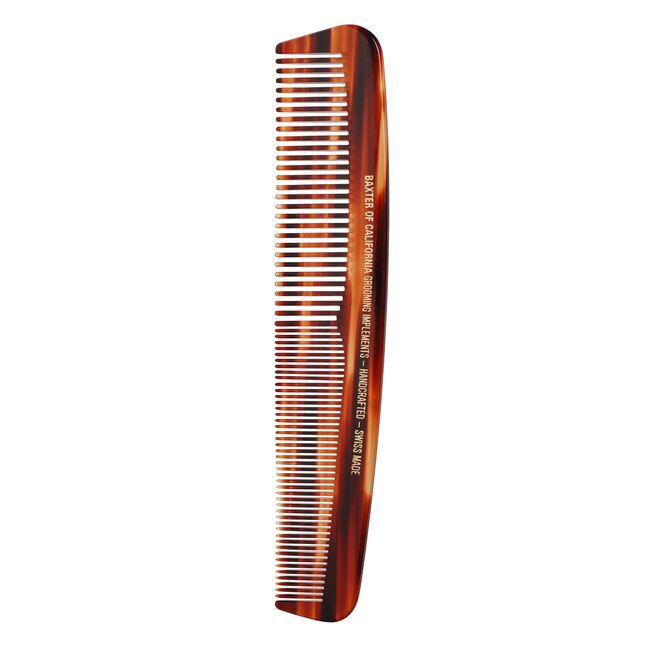 Baxter of California Beard Comb Men - Handcrafted & Swiss-Made - Crafted From Natural Tree Pulp Cellulose