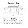 Bottom Bracket MTB/CITY/ROAD BB BC68 110MM-127MM Square Type (68MM*122MM)