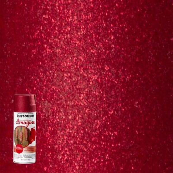 Rust-Oleum Imagine Glitter Red Spray Paint 10.25 oz (4-PACK)