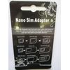 Replacement for Micro + Nano Sim Card Adaptor Conversion Kit for Apple Iphone 4 /4S /5 /5S /6